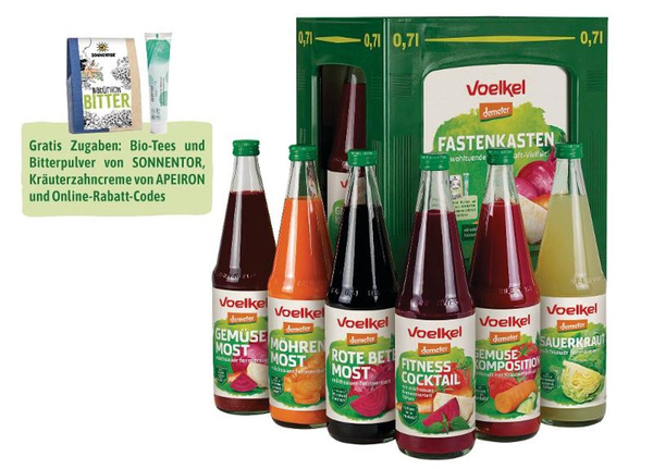 Produktfoto zu Voelkel - Fastenkasten - 6x 0,7l