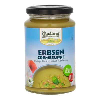 Produktfoto zu Ökoland - Erbsen Cremesuppe, vegan - 380ml
