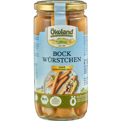 Produktfoto zu Ökoland - Bockwürstchen - 380g