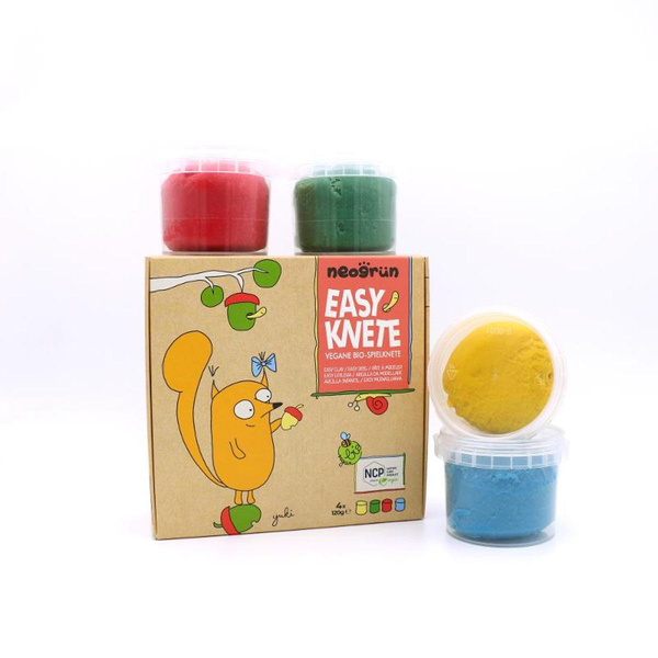 Produktfoto zu Neogrün Easy-Knete Yuki - 4 Farben
