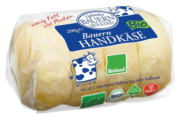 Produktfoto zu Upländer - Bauernhandkäse, Natur - 200g