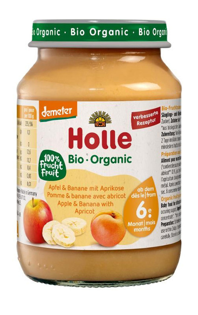 Produktfoto zu Holle - Apfel Banane Aprikose - 190g