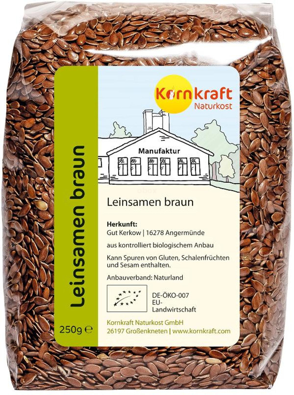 Produktfoto zu Kornkraft - Leinsamen - 250g