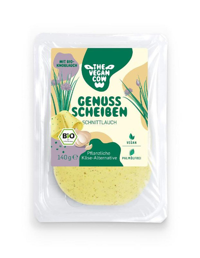 Produktfoto zu The vegan cow - Käsealternative mit Schnittlauch - 140g