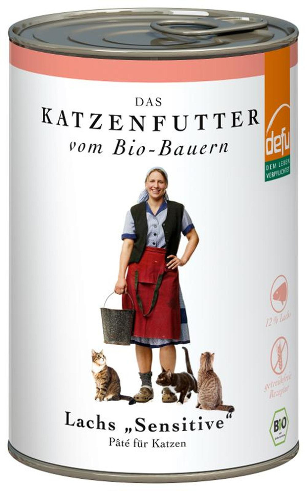 Produktfoto zu Nassfutter Katze Lachs - 12x410g