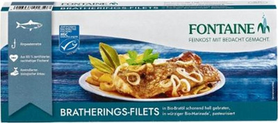 Produktfoto zu Fontaine - Brathering Filet in Marinade - 325g