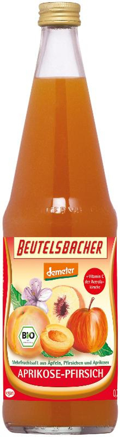 Produktfoto zu Beutelsbacher - Aprikose Pfirsich Saft - 0,7l