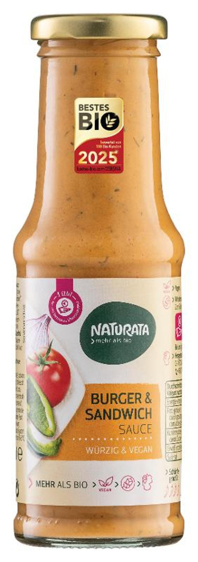 Produktfoto zu Naturata - Burger Sandwich Sauce - 210ml