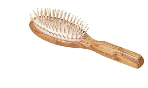 Produktfoto zu Olivenholzhaarbürste groß