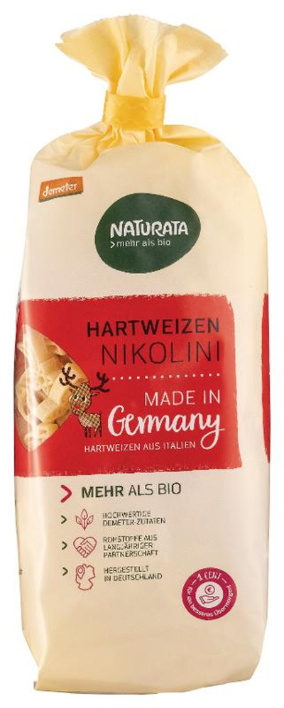 Produktfoto zu Naturata Weihnachtsnudeln Nikolini - 250g