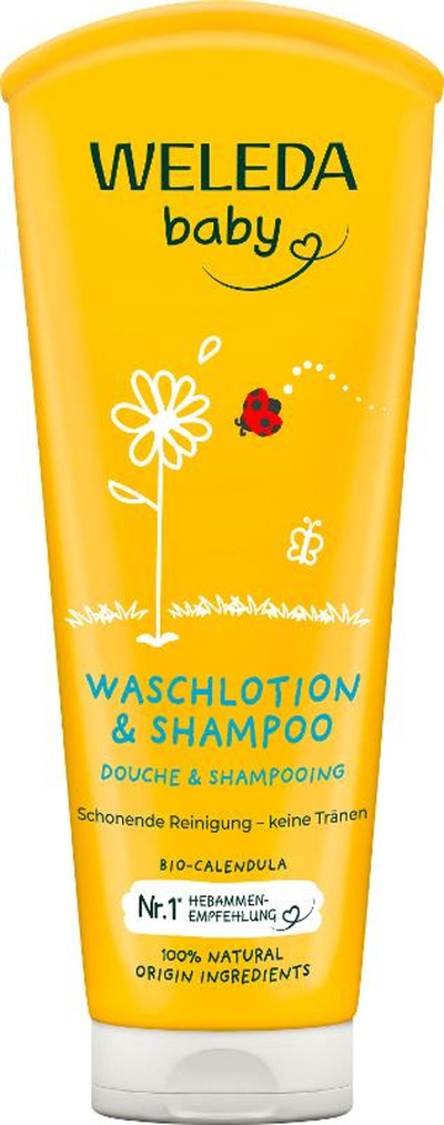 Produktfoto zu Weleda - Calendula Waschlotion Shampoo - 200ml