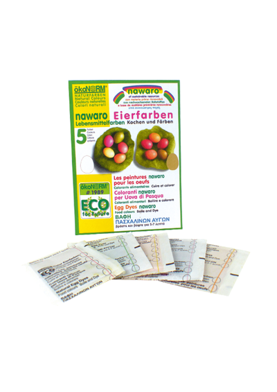 Produktfoto zu Nawaro Natur Eierfarben - 5 verschiedene Farben