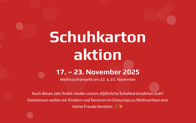 Helpings Hands – Schuhkartonaktion