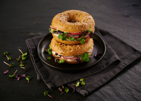 KRAUZ Micorgreens Bagel mit Sprossen