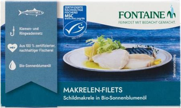 Produktfoto zu Fontaine - Makrelenfilets ohne Haut - 120g
