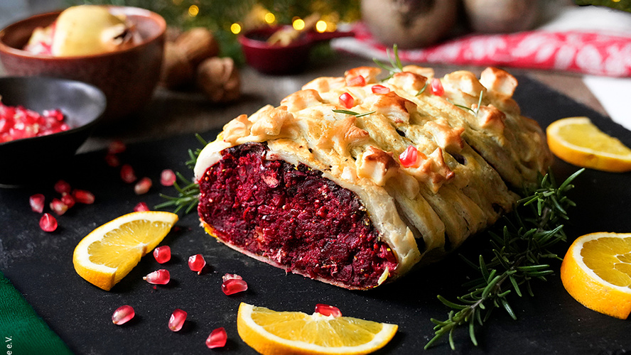 Rezeptbild für 212. Rote Bete Wellington (vegan)