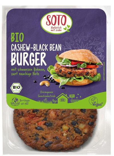 Produktfoto zu SOTO - Burger-Black Bean - 160g
