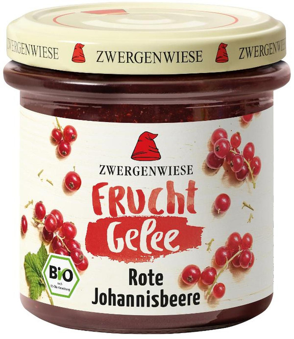 Produktfoto zu Zwergenwiese -  Fruchtgelee Rote Johannisbeere - 160g