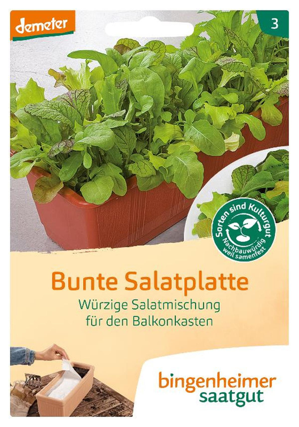 Produktfoto zu Bingenheimer Saatgut - Salat Mischung Salatplatte