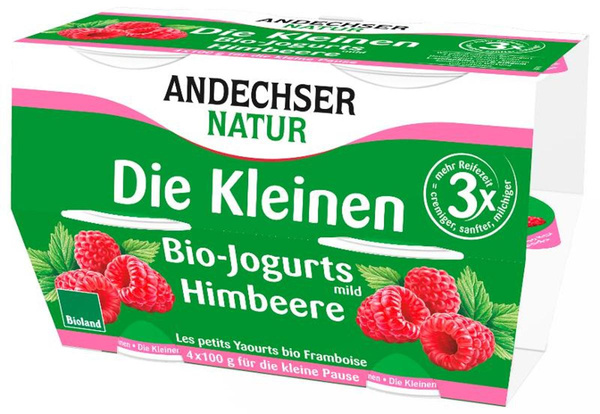 Produktfoto zu Andechser - Die kleinen Joghurts Himbeere - 4x 100g