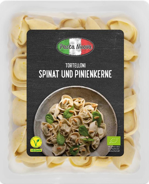 Produktfoto zu Pasta Nuova - Tortelloni Spinat-Pinienkerne, vegan - 250g