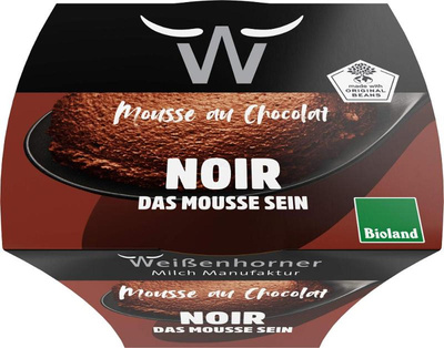 Produktfoto zu Weißenhorner - Mousse au Chocolat Noir - 80g