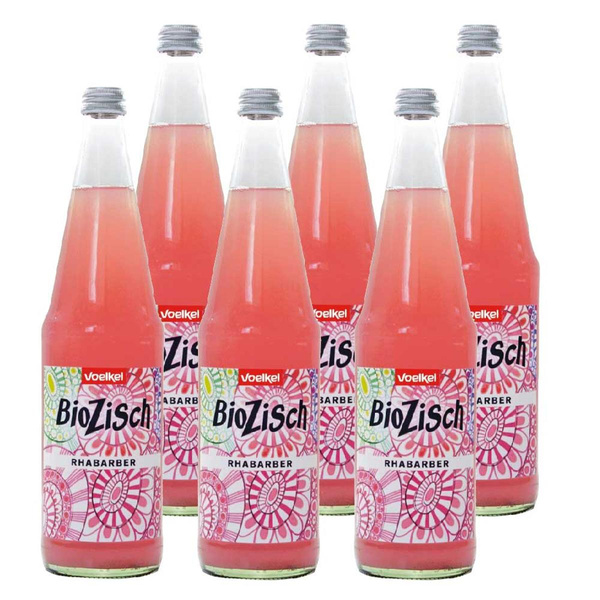 Produktfoto zu Voelkel - Bio Zisch Rhabarber - 6 x 0,7l