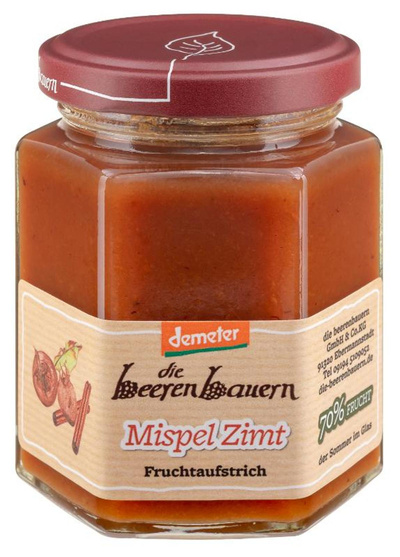 Produktfoto zu Beerenbauern Mispel Zimt Fruchtaufstrich - 200g