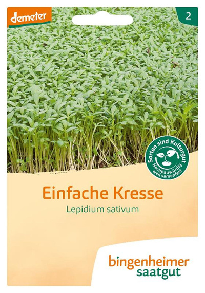 Produktfoto zu Bingenheimer Saatgut - Kresse einfach
