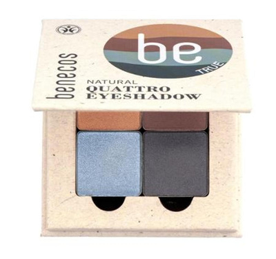 Produktfoto zu Benecos - Quattro Eyeshadow true blue- 4,8g