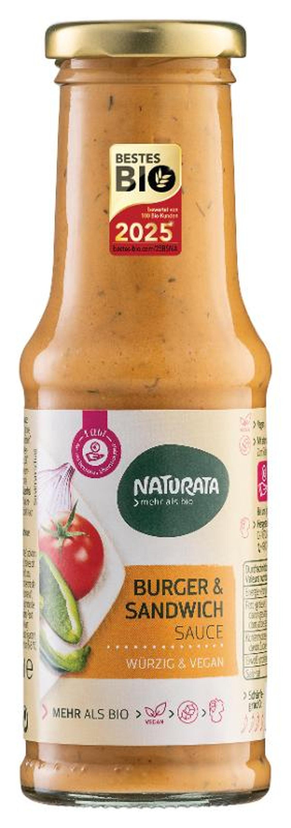Produktfoto zu Naturata - Burger Sandwich Sauce - 210ml