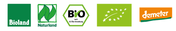 Biosiegel: Bioland, Naturland, Eu-Bio, Demeter, Ökokiste
