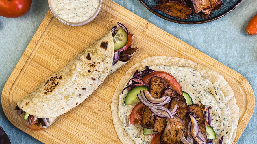 Rezeptbild für 337. Vegetarischer Wrap mit Räuchertofu