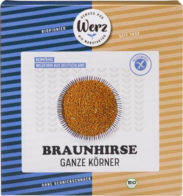 Produktfoto zu Werz - Braunhirse, ganze Körner, keimfähig - 500g