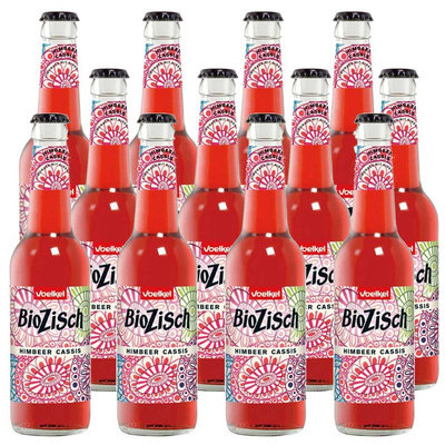 Produktfoto zu Voelkel - Bio Zisch Himbeer Cassis - 12 x 0,33l