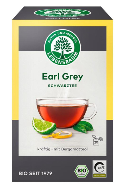Produktfoto zu Lebensbaum - Earl Grey Schwarztee - 20 x 2g