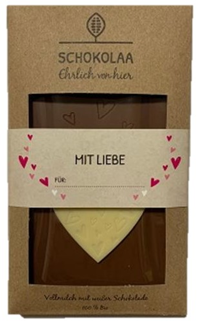 Produktfoto zu Schokolaa - Herztafel - 120g