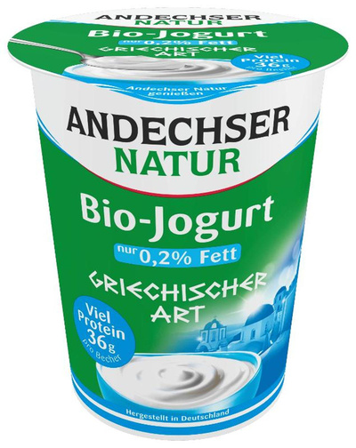 Produktfoto zu Andechser - Joghurt griechische Art, 0,2% - 400g