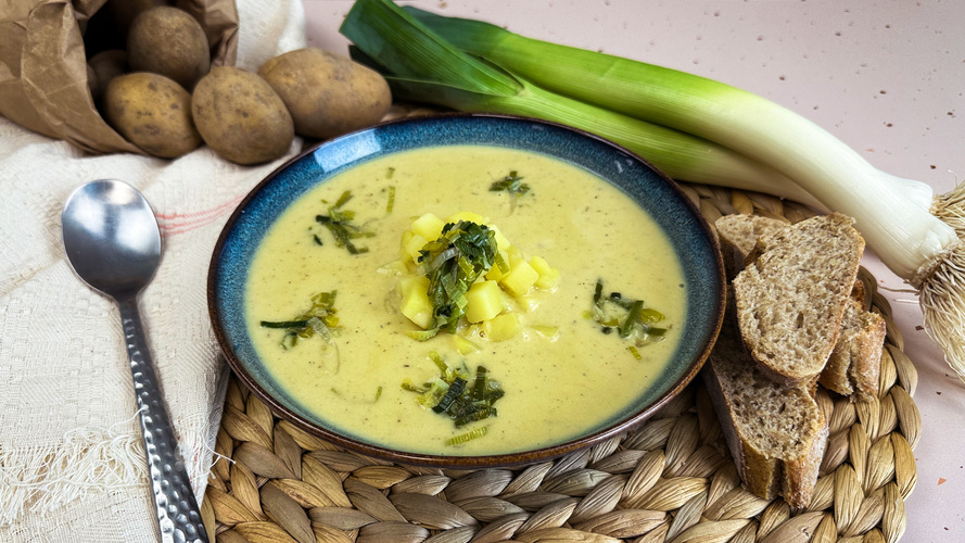 Rezeptbild für 342. Kartoffel - Lauchsuppe