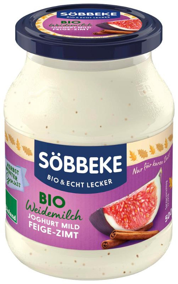 Produktfoto zu Söbbeke - Joghurt Feige-Zimt, 3,8% - 500 g