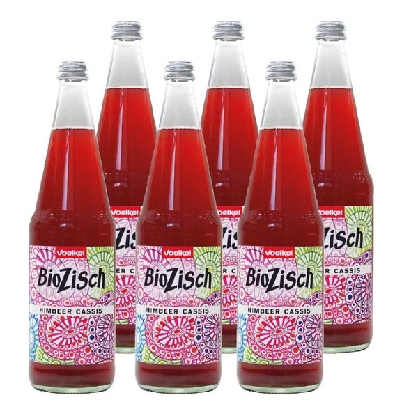 Produktfoto zu Voelkel - Bio Zisch Himbeer Cassis - 6 x 0,7l