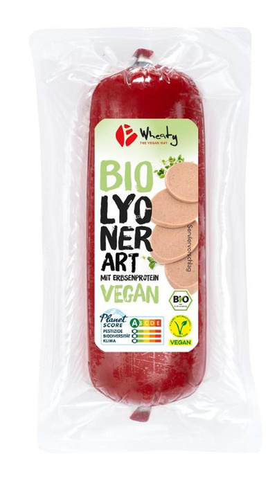 Produktfoto zu Wheaty - Vegane Rolle Lyoner Art - 200g