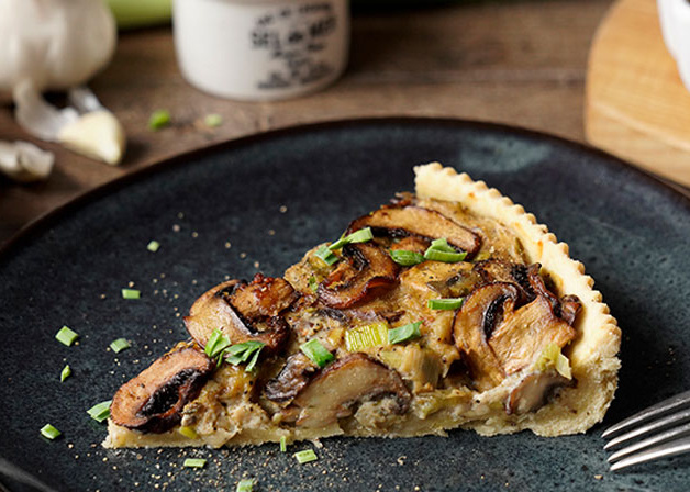 Vegane Champignon-Lauch-Quiche