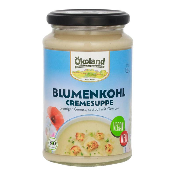 Produktfoto zu Ökoland - Blumenkohl Cremesuppe, vegan - 380ml