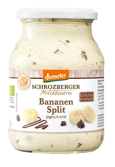 Produktfoto zu Schrozberger - Joghurt Bananensplit 3,5% - 500g