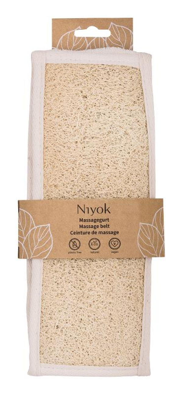 Produktfoto zu Niyok - Massagegurt medium & weich aus Luffa und Baumwolle