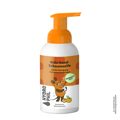 Produktfoto zu Hydrophil - Kids Hand Schaumseife Maus Pfirsich - 250 ml