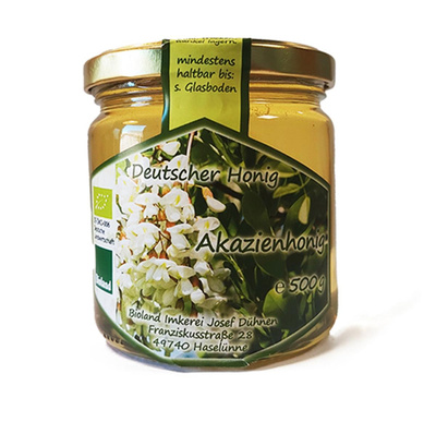 Produktfoto zu Imkerei Josef Dühnen - Akazienhonig - 500g