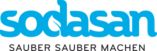 KI generiert: Logo von "sodasan" mit dem Slogan "sauber sauber machen".