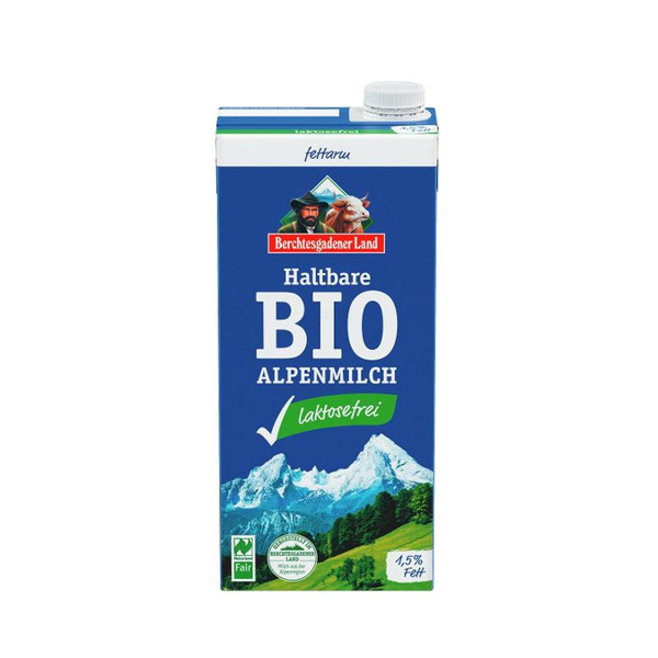 Produktfoto zu Berchtesgadener Land - Laktosefreie H-Milch, 1,5% - 1l
